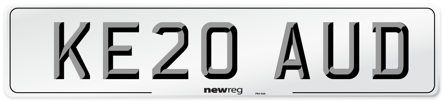 KE20 AUD Number Plate from New Reg